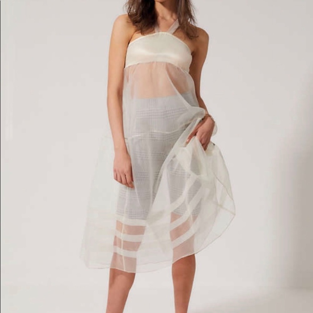 Out from under daphne tiered slip dress